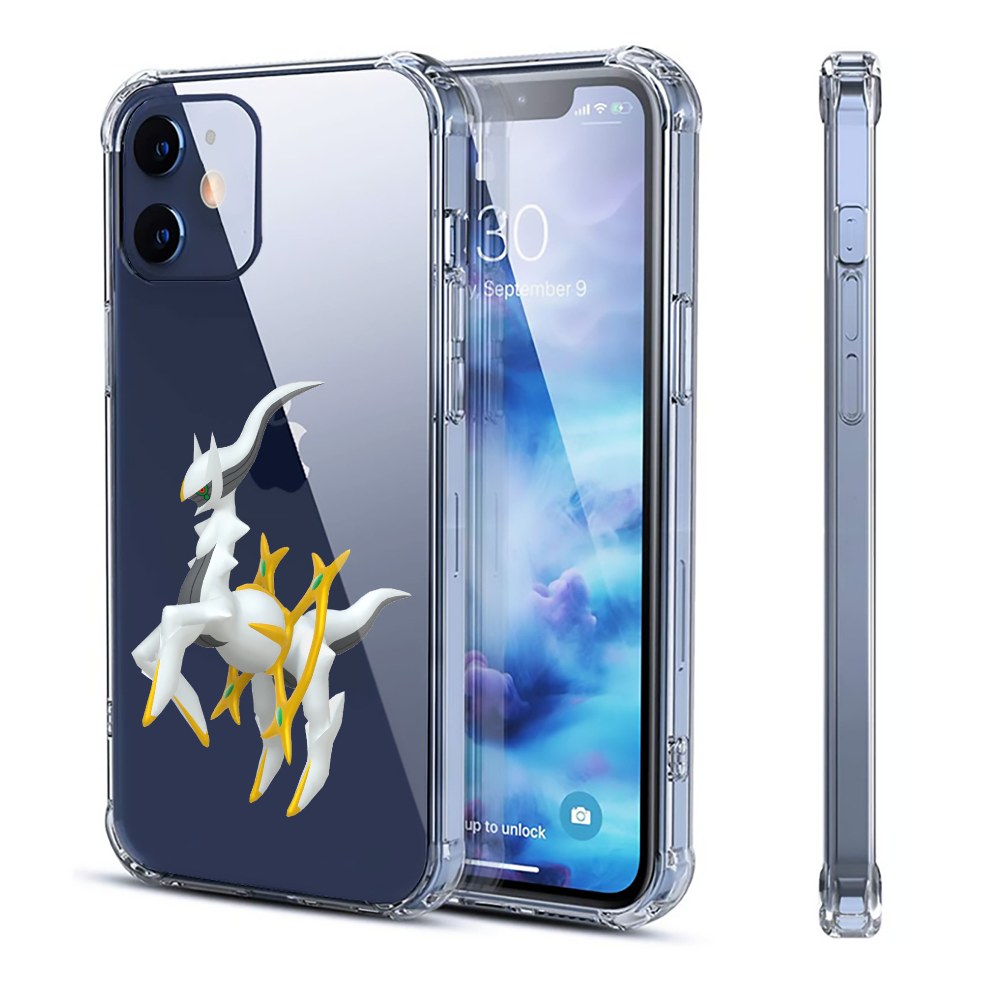 （画像用） ポケットモンスター Pokémon 【iPhone 12シリーズ対応】透明スマホケース（クリアソフトケース）
